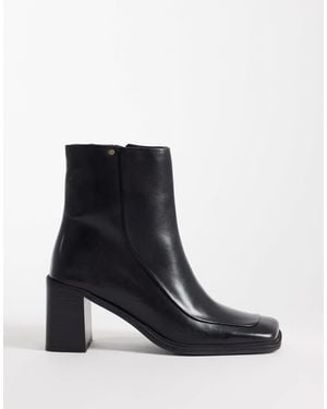Bronx New-corfu Square Toe High Ankle Boots - Black