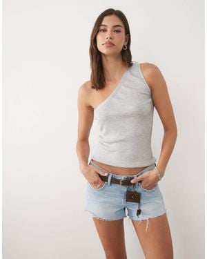 Mango – one-shoulder-top - Weiß