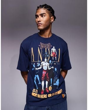 AND1 Retro Graphic T-Shirt - Blue
