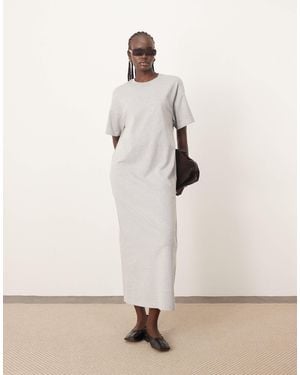 ARRANGE Premium Heavyweight T Shirt Midi Dress - Natural