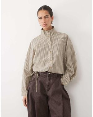 Vila Funnel Neck Jacket - Natural