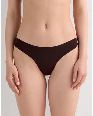 Intimissimi Ultralight Microfibre Brazilian Knickers - Brown