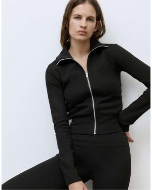 Pull&Bear Giacca Accollata Nera - Nero