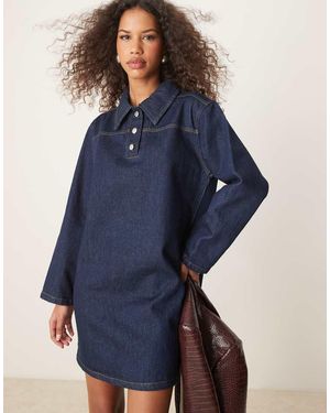 ASOS Denim Shirt Dress - Blue