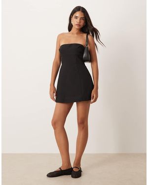 Collective The Label Bow Back Mini Dress - Natural