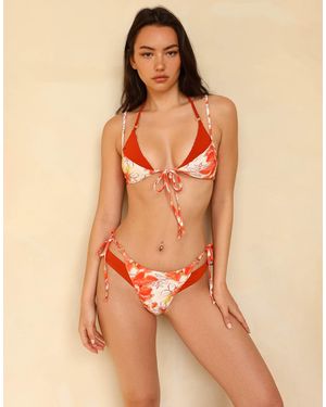 Ris-K Sultry Super Cheeky Bikini Bottom - Orange