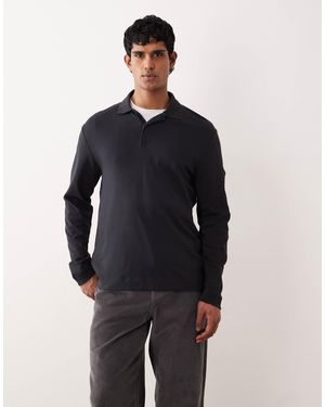 Mango – gestricktes polo-oberteil aus 100% baumwolle - Blau