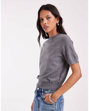 ASOS Lightweight Knit Tee - Grey