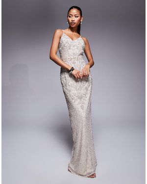 Beauut Sequin Cami Maxi Dress - Gray
