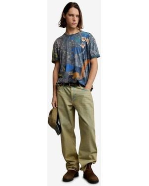 Desigual Printed Arty T-Shirt - Blue