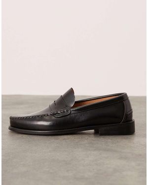 Pompeii UK Pompeii Vega Leather Loafers - Black