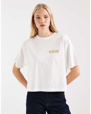 Barbour Amaya Short Sleeve Logo T-shirt - White