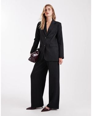 ONLY High Waisted Wide Leg Trousers Co-Ord - Black