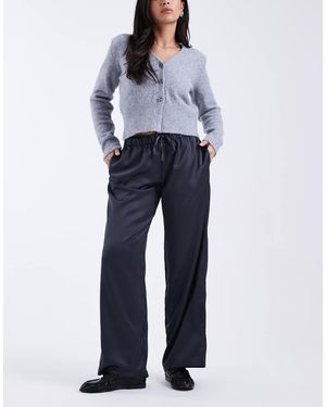 Cotton On Satin Style Pull On Trouser - Blue