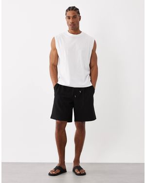 Jack & Jones – strukturierte sweat-shorts - Weiß