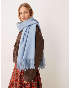 Mango Classic Scarf - Blue