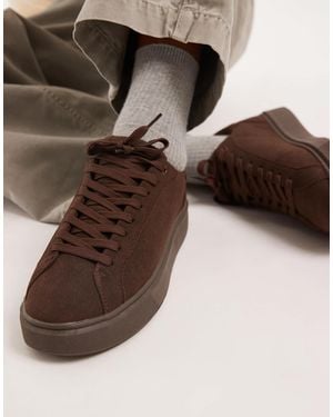 ASOS Lace Up Sneakers - Brown