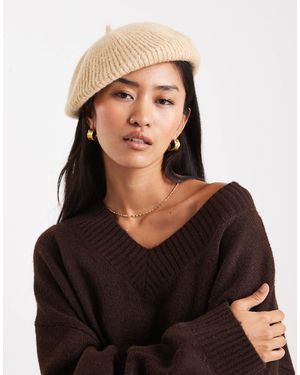 Miss Selfridge – gestrickte baskenmütze - Schwarz