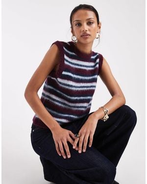 ASOS Knitted Boxy Fit Tank Top - Blue