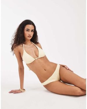 Hollister Triangel Bikinitopje Met Halternek - Bruin