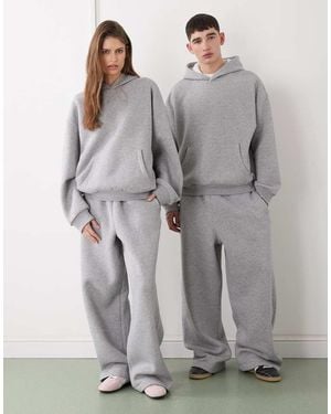 Reclaimed Vintage Unisex Heavyweight Wide Leg jogger - Grey