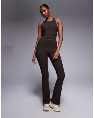 4505 Icon High Waist Slim Kick Yoga legging - Brown