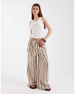 Aray Crochet Beach Trouser - Natural