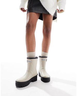 Barbour Portree Short Gumboots - White