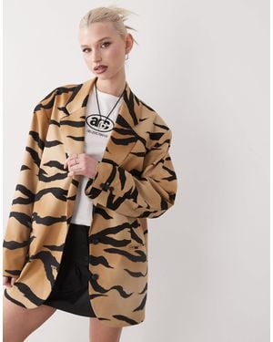 Monki Oversized Blazer - Natural