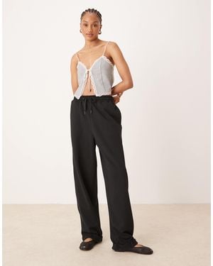 ASOS Asos Design Tall Oversized Joggers With Cuffed Hem Details - Natural