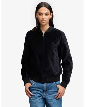 Superdry Velvet Bomber Jacket - Black