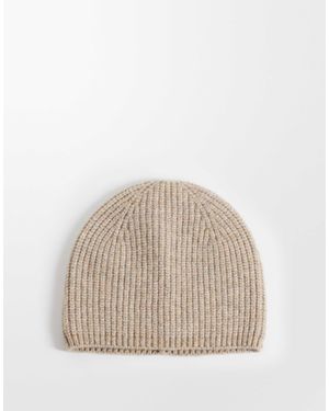 ASOS Ribbed Beanie - Natural