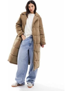 Y.A.S Y.A.S Padded Belted Maxi Coat - Blue