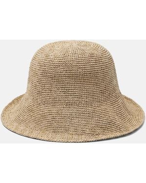 Pull&Bear – geflochtener hut - Natur