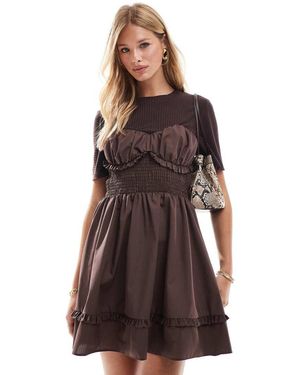 ASOS Vestito Corto 2 - Marrone