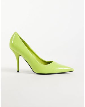 ASOS Perth Pointed Stiletto High Heel Court Shoes - Green