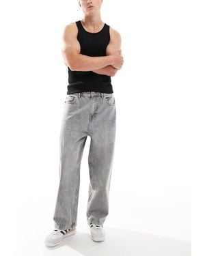 Bershka Loose baggy Fit Jeans - Grey