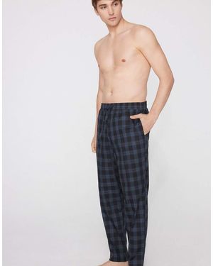 Tezenis Cotton Canvas Trousers With Pockets - Blue