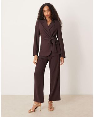 Aware Straight Leg Tailored Trouser Co-ord - Natural