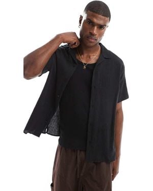 Jack & Jones Revere Collar Shirt - Black