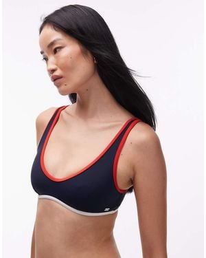 Tommy Hilfiger Scoop Bralette Bikini Top - Black