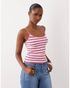 Gina Tricot Soft Tank Top - Red