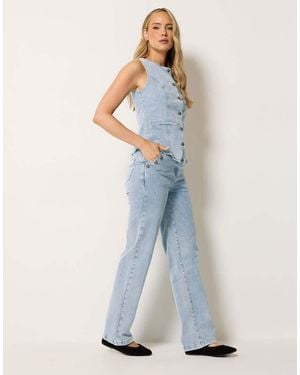 Long Tall Sally Straight Leg Jeans - Blue