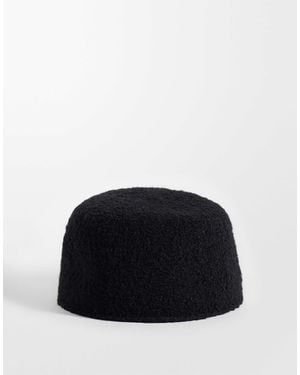 ASOS Knitted Boucle Pillbox - Black