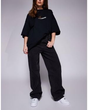 ASOS Weekend Collective baggy Barrel Fit Jeans - Blue