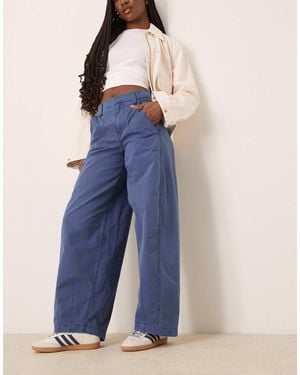 Free People Rylee Relaxed Chino Pants - Blue