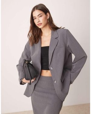 Y.A.S Oversized Dad Fit Blazer Co-ord - Grey