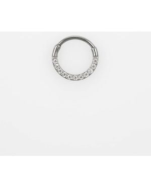 Lovisa Titanium Cubic Zirconia Clicker Earring 7Mm - Blue