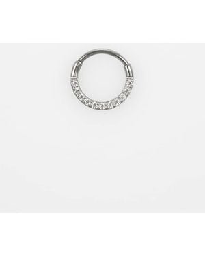Lovisa Titanium Cubic Zirconia Clicker Earring 7Mm - Blue