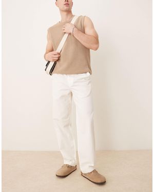 Mango – elegante leinenmix-hose - Natur